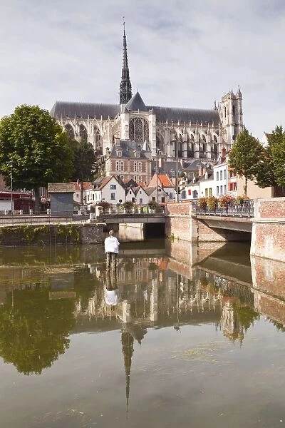 Notre Dame d Amiens Cathedral, UNESCO World Heritage Site, Amiens, Somme, Picardy, France, Europe