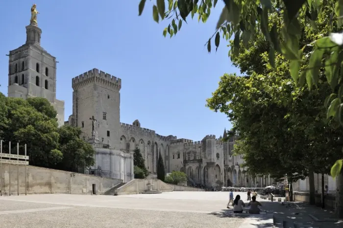 Framed Print : Notre Dame des Doms Cathedral and Palais des Papes, UNESCO World Heritage Site Framed Print : Notre Dame des Doms Cathedral and Palais des Papes, UNESCO World Heritage Site