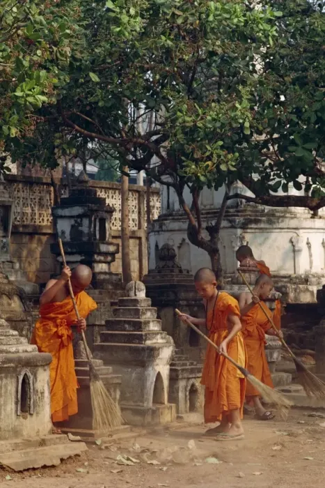 Framed Print : Novice monks Framed Print : Novice monks
