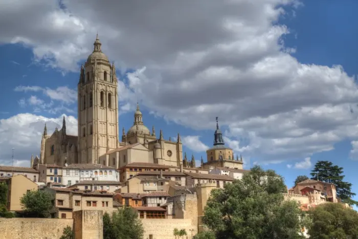 Framed Print : Nuestra Senora de la Asuncion y San Frutos Cathedral, Segovia, UNESCO World Heritage Site