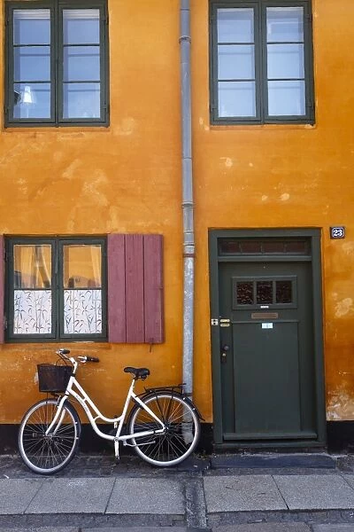 Nyboder district with old houses from the 17th century, Copenhagen, Denmark, Scandinavia, Europe