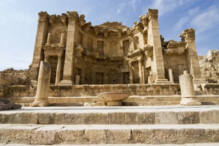 Framed Print : The Nymphaeum, Jerash (Gerasa), a Roman Decapolis City, Jordan, Middle East Framed Print : The Nymphaeum, Jerash (Gerasa), a Roman Decapolis City, Jordan, Middle East