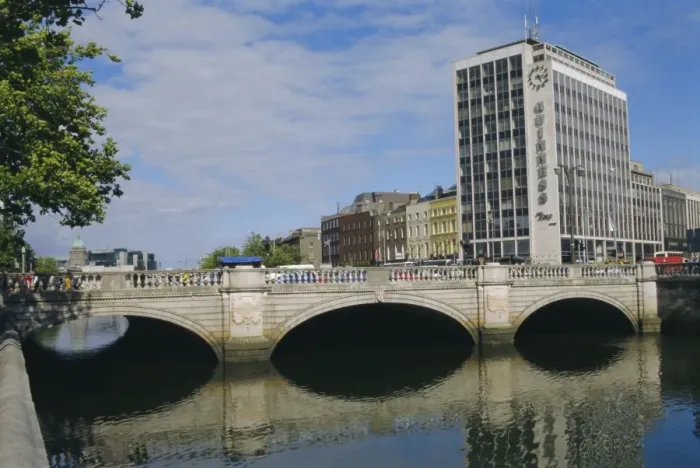 Framed Print : O Connell Bridge over the River Liffey Framed Print : O Connell Bridge over the River Liffey