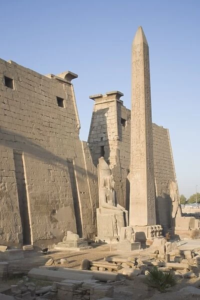 Obelisk and Pylon of Ramesses II (Ramses the Great), Luxor Temple, Luxor