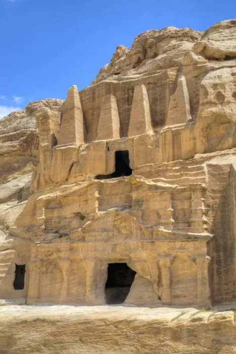 Framed Print : Obelisk Tomb (upper structure), Bab as-Sig Triclinium (lower structure), Petra, UNESCO Framed Print : Obelisk Tomb (upper structure), Bab as-Sig Triclinium (lower structure), Petra, UNESCO