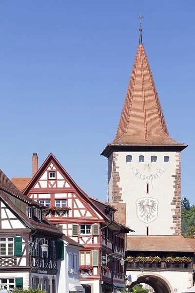 Oberturm Tower, Gengenbach, Kinzigtal Valley, Black Forest, Baden Wurttemberg, Germany, Europe