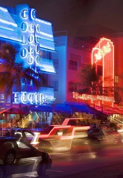 Ocean Drive, Art Deco District, South Beach, Miami, Florida, United States of America