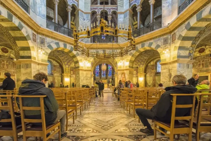 Framed Print : Octagonal interior, Aachen Cathedral, UNESCO World Heritage Site, North Rhine Westphalia, Germany, Europe Framed Print : Octagonal interior, Aachen Cathedral, UNESCO World Heritage Site, North Rhine Westphalia, Germany, Europe