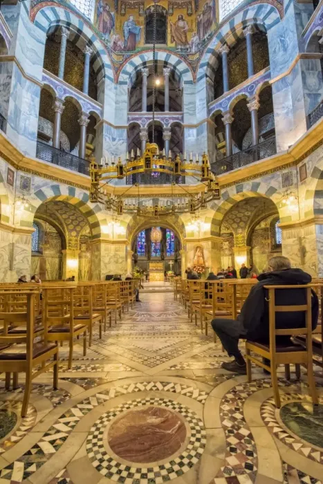 Framed Print : Octagonal interior, Aachen Cathedral, UNESCO World Heritage Site, North Rhine Westphalia, Germany, Europe Framed Print : Octagonal interior, Aachen Cathedral, UNESCO World Heritage Site, North Rhine Westphalia, Germany, Europe