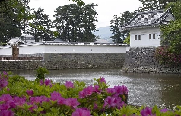 Odawara Castle, a Hojo clan stronghold until destroyed, rebuilt in the 1960s, Japan
