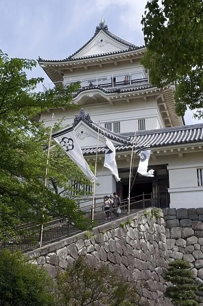 Odawara Castle, a Hojo clan stronghold until destroyed then rebuilt in the 1960s, Japan