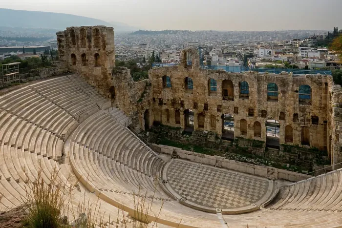 Framed Print : Odeon of Herodes Atticus, ancient open theater, Acropolis, UNESCO, Athens, Greece Framed Print : Odeon of Herodes Atticus, ancient open theater, Acropolis, UNESCO, Athens, Greece