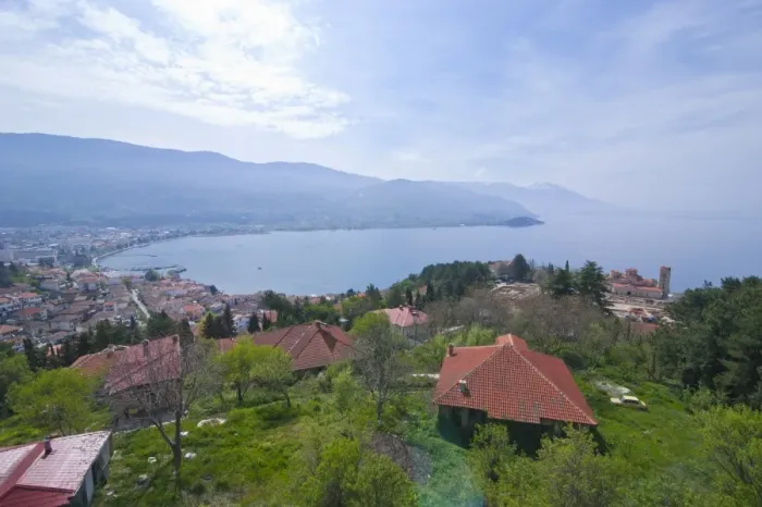 Framed Print : Ohrid and Lake Ohrid, UNESCO World Heritage Site, Macedonia, Europe Framed Print : Ohrid and Lake Ohrid, UNESCO World Heritage Site, Macedonia, Europe