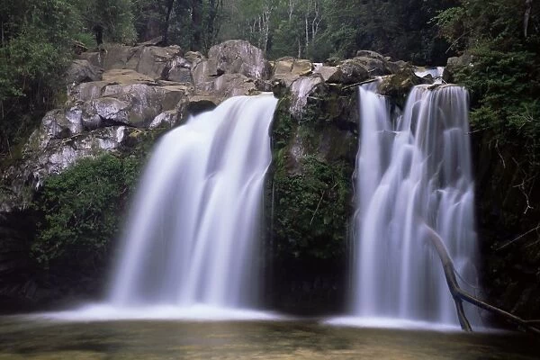 Ojos del Carburgua, waterfalls, Chile, South America