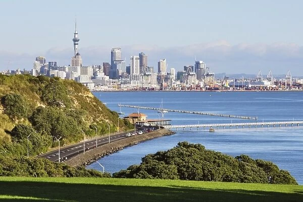 Okahu Bay and skyline, Auckland, North Island, New Zealand, Pacific