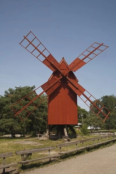 Oland Windmill, Skansen, Stockholm, Sweden, Scandinavia, Europe