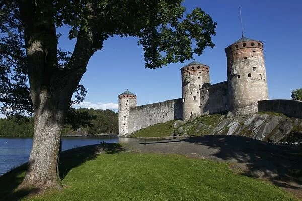 Olavinlinna Medieval Castle, (St. Olafs Castle), Savonlinna, Saimaa Lake District