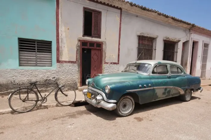 Framed Print : Old 1950s car, Remedios, Cuba, West Indies, Central America Framed Print : Old 1950s car, Remedios, Cuba, West Indies, Central America