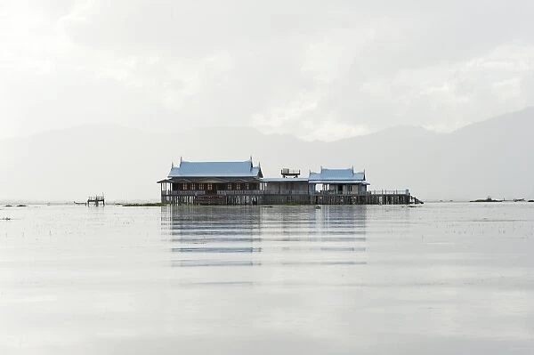 Old 20th century British Lake resort, now being restored, Inle Lake, Shan state, Myanmar (Burma)