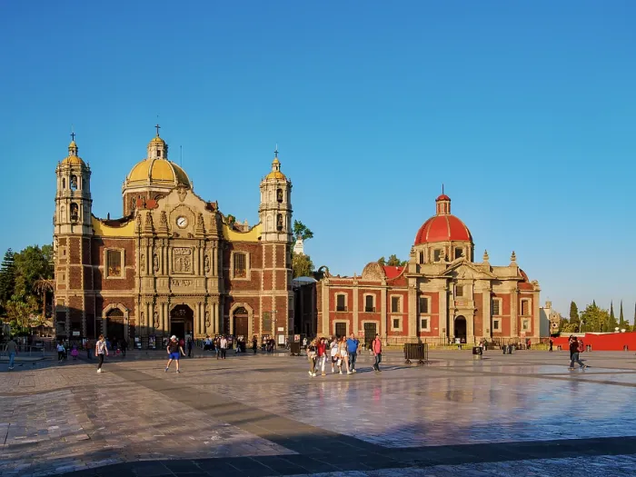 Framed Print : Old Basilica of Guadalupe and Temple and Convent of Las Capuchinas at sunset, Plaza de las Americas, Villa de Guadalupe, Mexico City, Mexico Framed Print : Old Basilica of Guadalupe and Temple and Convent of Las Capuchinas at sunset, Plaza de las Americas, Villa de Guadalupe, Mexico City, Mexico