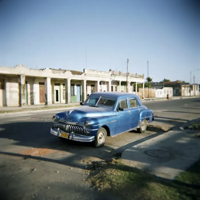 Framed Print : Old blue American car, Cienfuegos, Cuba, West Indies, Central America Framed Print : Old blue American car, Cienfuegos, Cuba, West Indies, Central America