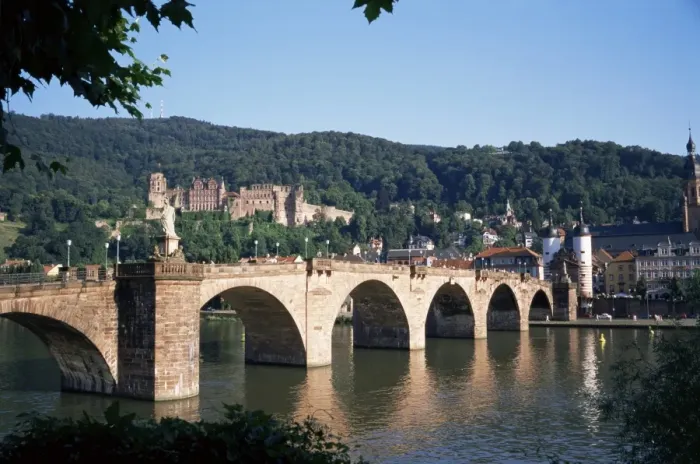 Framed Print : The Old Bridge over the River Neckar Framed Print : The Old Bridge over the River Neckar