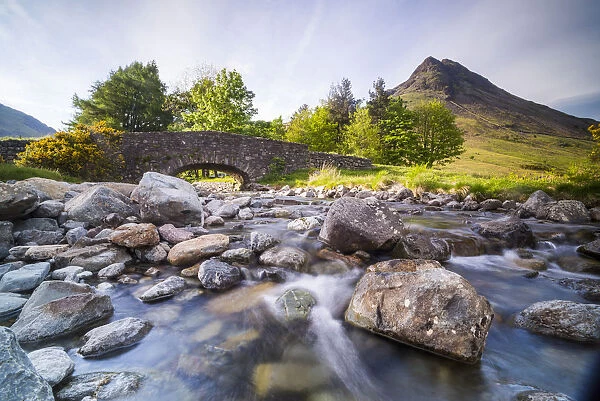 Old bridge by Wastwater (Wast Water) in the Wasdale Valley, Lake District National Park