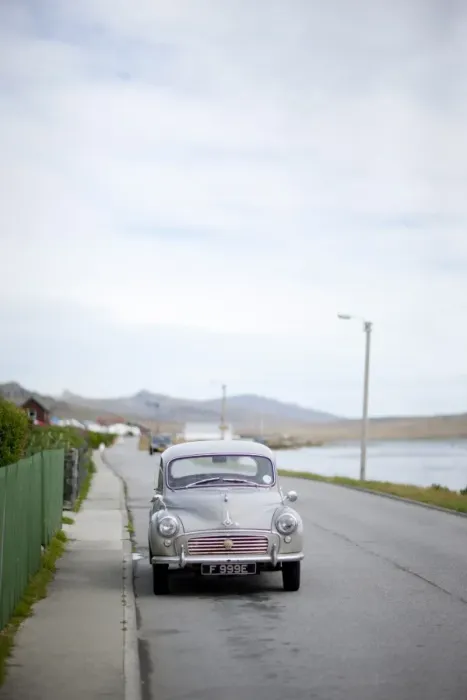 Framed Print : Old car, Port Stanley, Falkland Islands, South America