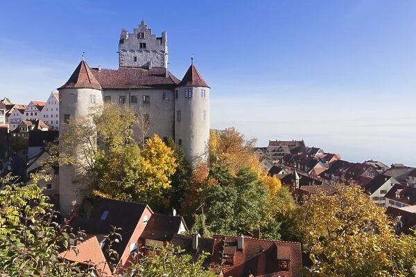 Old Castle in autumn, Meersburg, Lake Constance (Bodensee), Baden Wurttemberg, Germany, Europe