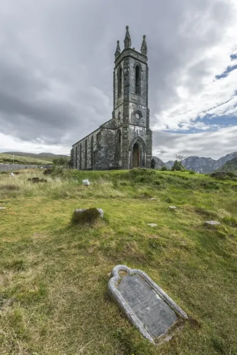 Framed Print : Old Church of Dunlewey, County Donegal, Ulster, Republic of Ireland, Europe