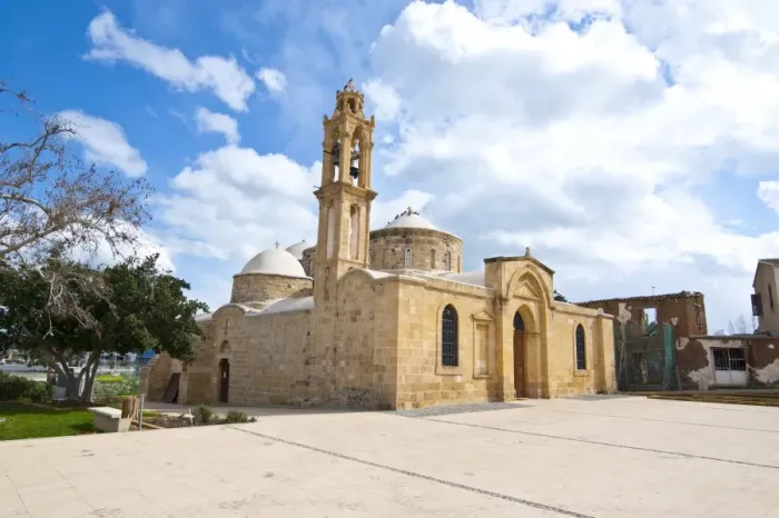 Framed Print : Old church in Peristerona, Cyprus, Europe