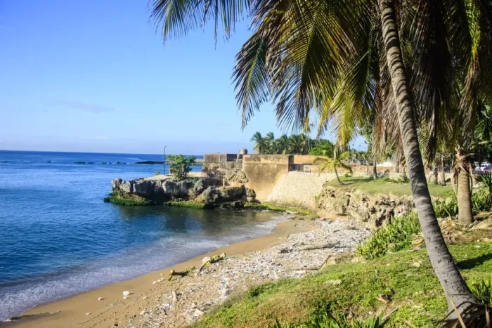 Framed Print : Old city walls on the coast in the old town of Santo Domingo, UNESCO World Heritage Site, Dominican Republic, West Indies, Caribbean, Central America Framed Print : Old city walls on the coast in the old town of Santo Domingo, UNESCO World Heritage Site, Dominican Republic, West Indies, Caribbean, Central America