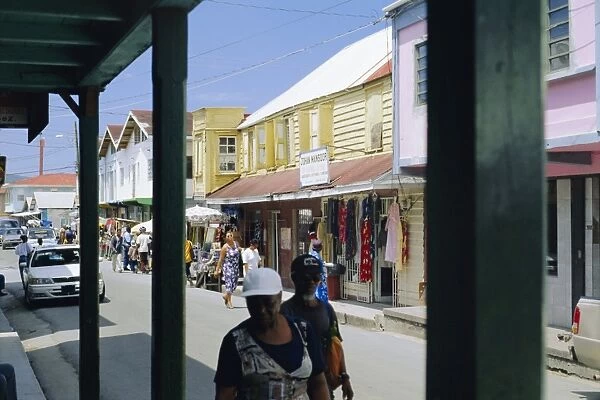 Old colonial quarter, St. Johns, Antigua, Caribbean