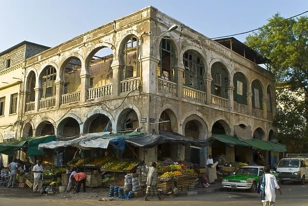 Old destroyed Italian colonial building, Djibouti, Republic of Djibouti, Africa