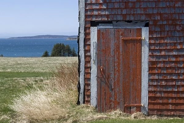 Old door, Cape Breton, Nova Scotia, Canada, North America