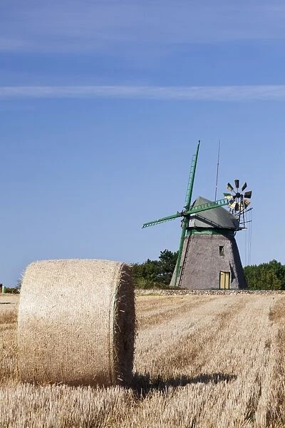 Old Dutch windmill, Nebel, Amrum, North Frisian Islands, Nordfriesland, Schleswig Holstein, Germany, Europe