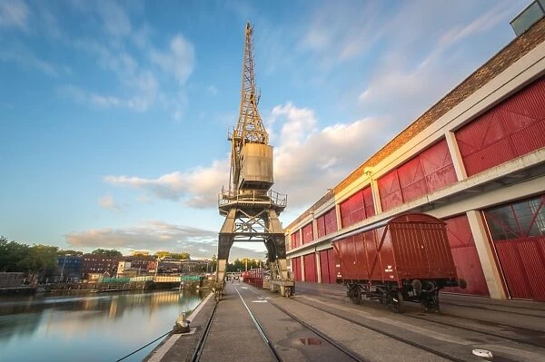 The Old Electric Cranes, Harbourside, Bristol, England, United Kingdom, Europe