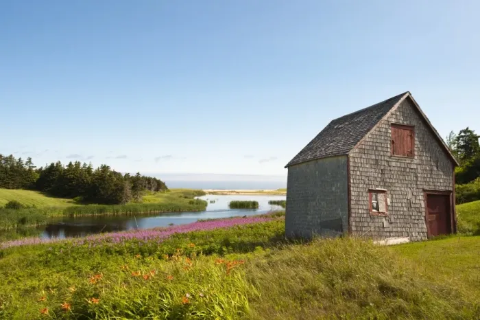 Framed Print : Old farmhouse near Lakeville, Prince Edward Island, Canada, North America Framed Print : Old farmhouse near Lakeville, Prince Edward Island, Canada, North America