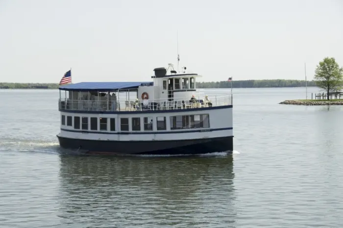 Framed Print : Old ferry boat, Chesapeake Bay Maritime Museum, St