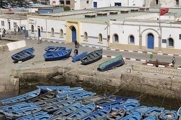The old fishing port, Essaouira, historic city of Mogador, Morocco, North Africa, Africa