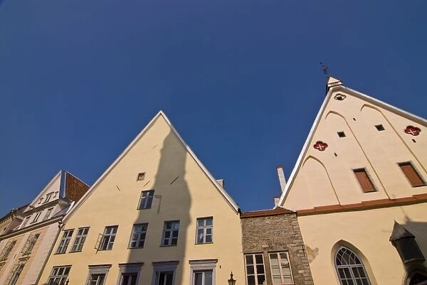 Old gothic houses in the Old Town of Tallinn, UNESCO World Heritage Site