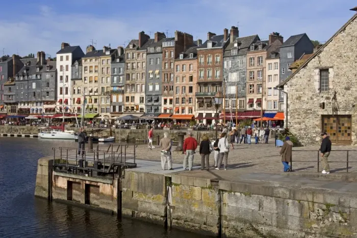 Framed Print : Old Harbor in Honfleur, Normandy, France, Europe Framed Print : Old Harbor in Honfleur, Normandy, France, Europe