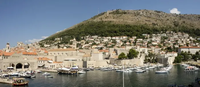 Framed Print : Old harbour at Dubrovnik, Croatia, Europe Framed Print : Old harbour at Dubrovnik, Croatia, Europe