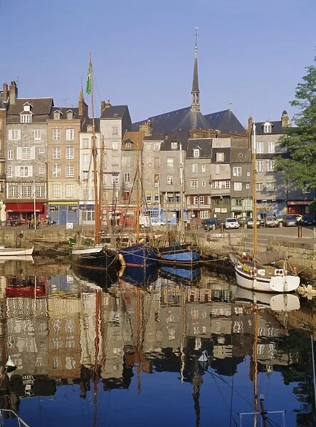 Old Harbour, St. Catherines Quay and spire of St. Catherines church behind
