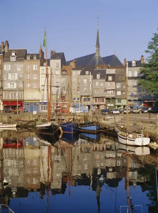Framed Print : Old Harbour, St. Catherines Quay and spire of St. Catherines church behind Framed Print : Old Harbour, St. Catherines Quay and spire of St. Catherines church behind