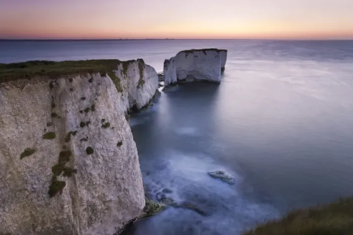 Framed Print : Old Harry Rocks, The Foreland or Handfast Point, Studland, Isle of Purbeck