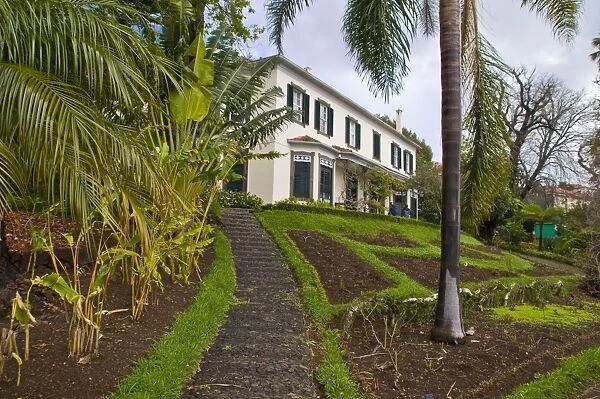 Old house in the Botanical Garden, Funchal, Madeira, Portugal, Europe