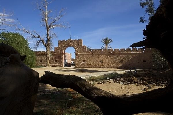An old Italian fortress in Germa, Libya, North Africa, Africa
