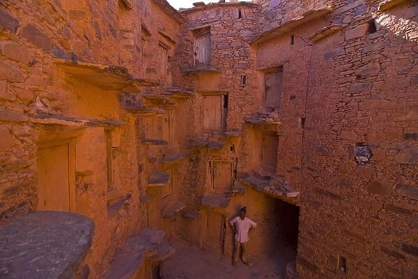Old ksar (collective granaries) in the southern part of Morocco near Tafraoute