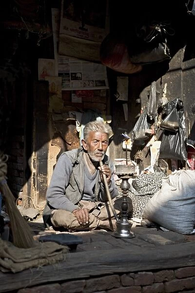 Old man with pipe